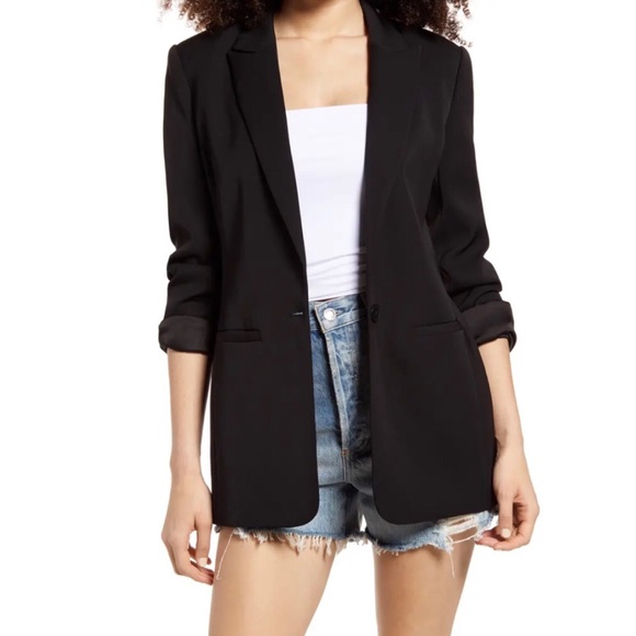TopShop Tailored Single Button Blazer - Picture 3 of 11